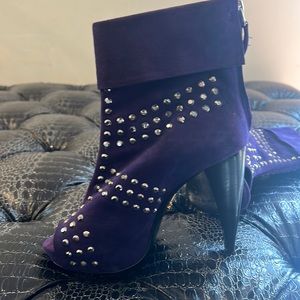 Purple studded boots